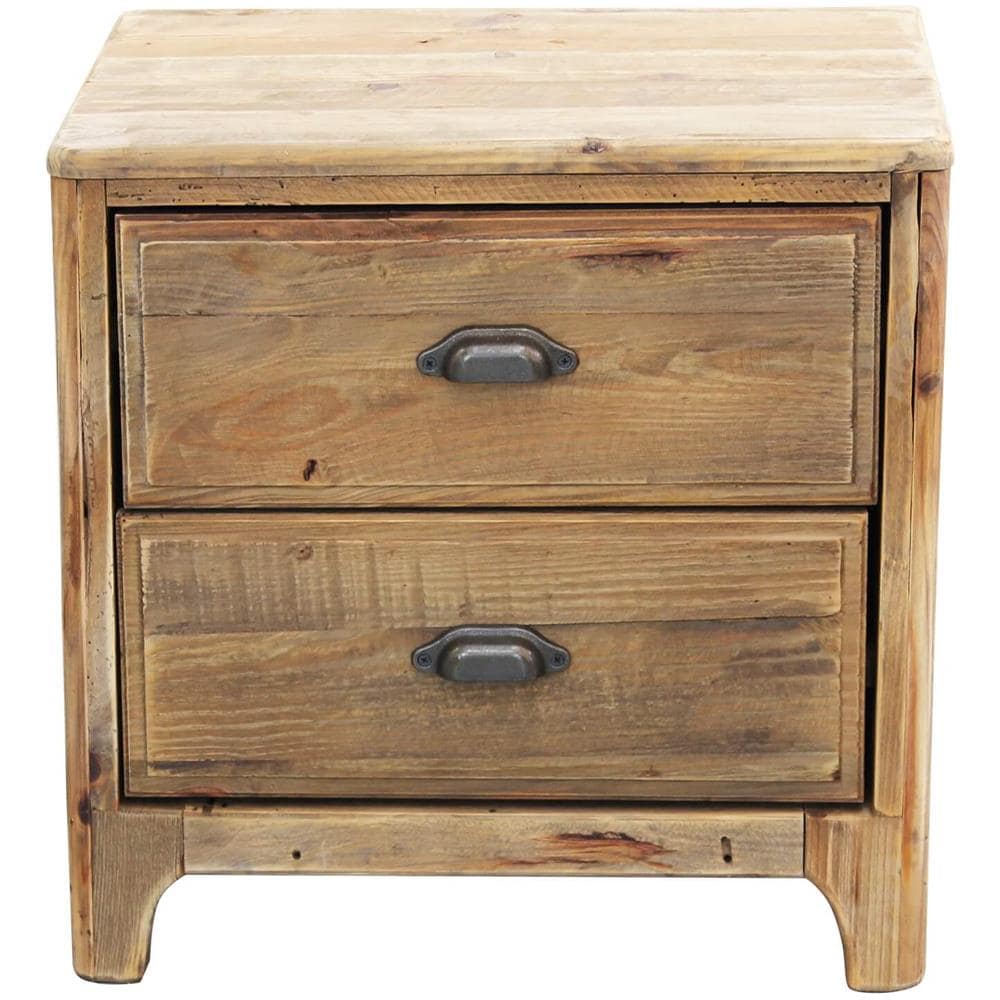 Pez - Comodino Con 2 Cassetti In Legno Di Pino Riciclato - Foto 2