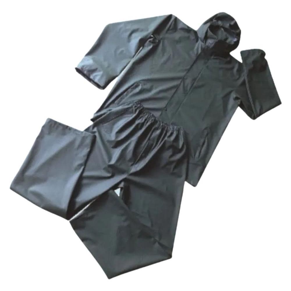 Completo Impermeabile Nylondry Giacca E Pantalone Verdi Taglia L - Foto 1