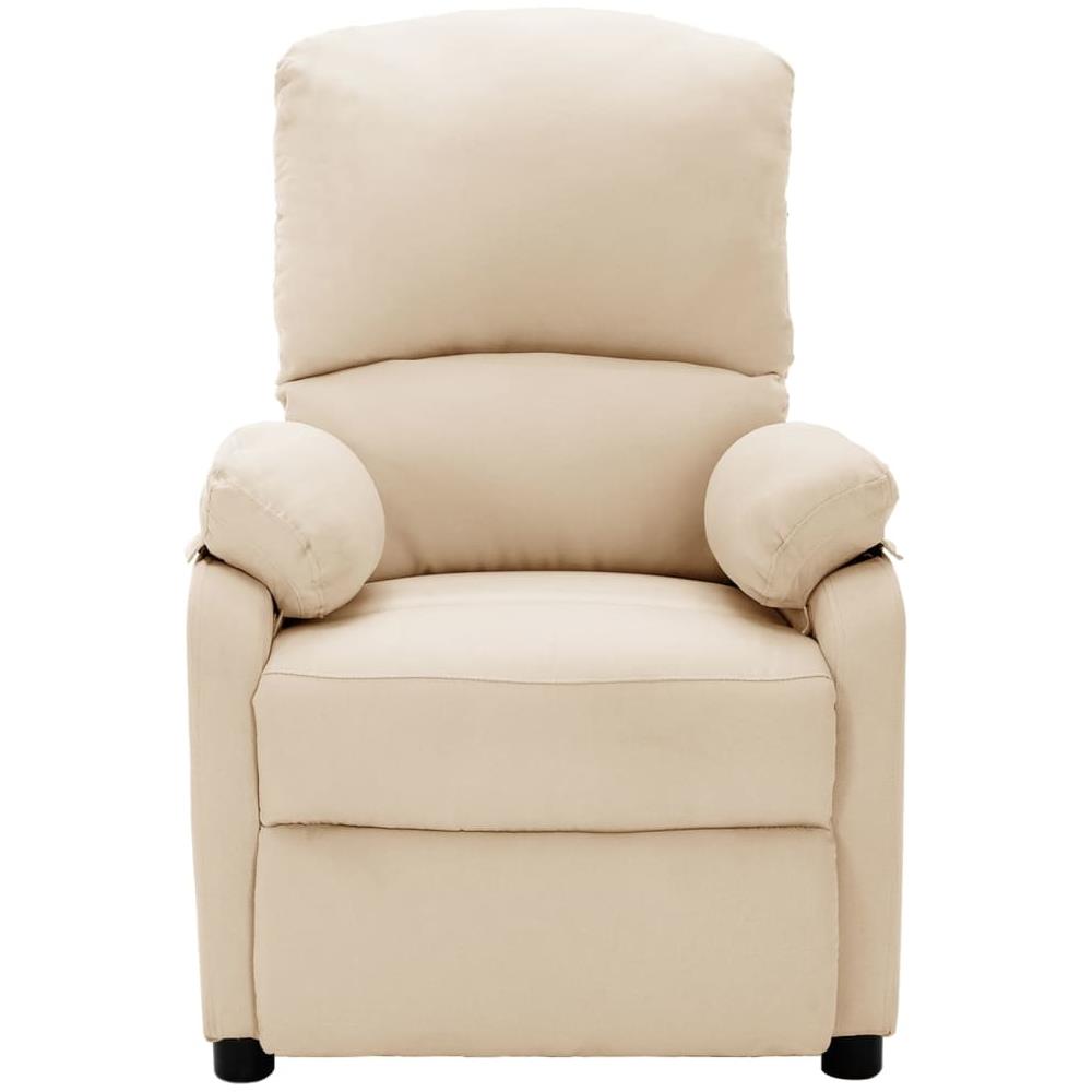 Poltrona Reclinabile Crema in Tessuto - Foto 3