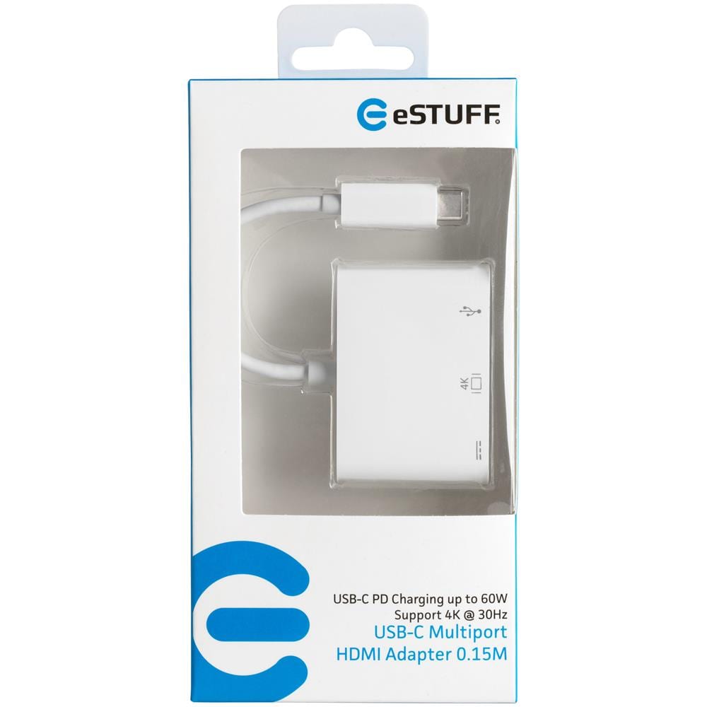 USB-C AV Multiport Adapter USB-C HDMI, USB-C, USB Bianco cavo di interfaccia e adattatore - Foto 4