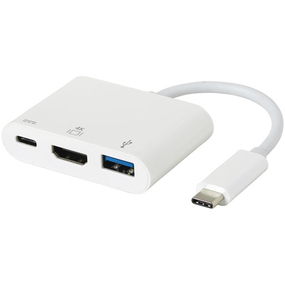 USB-C AV Multiport Adapter USB-C HDMI, USB-C, USB Bianco cavo di interfaccia e adattatore - Foto 2