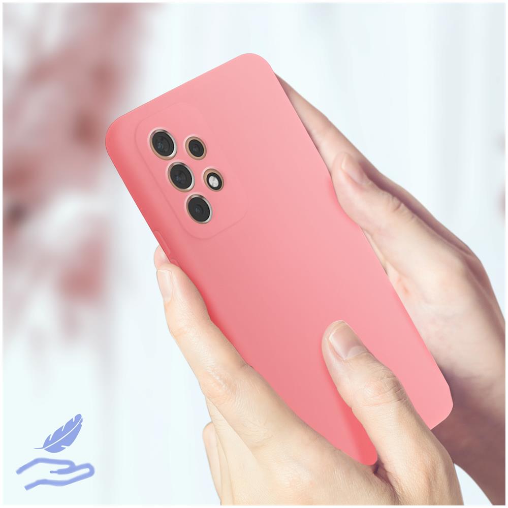 Cover Samsung Galaxy A53 5g Silicone Semi-rigido Soft-touch Rosa Cipria - Foto 2