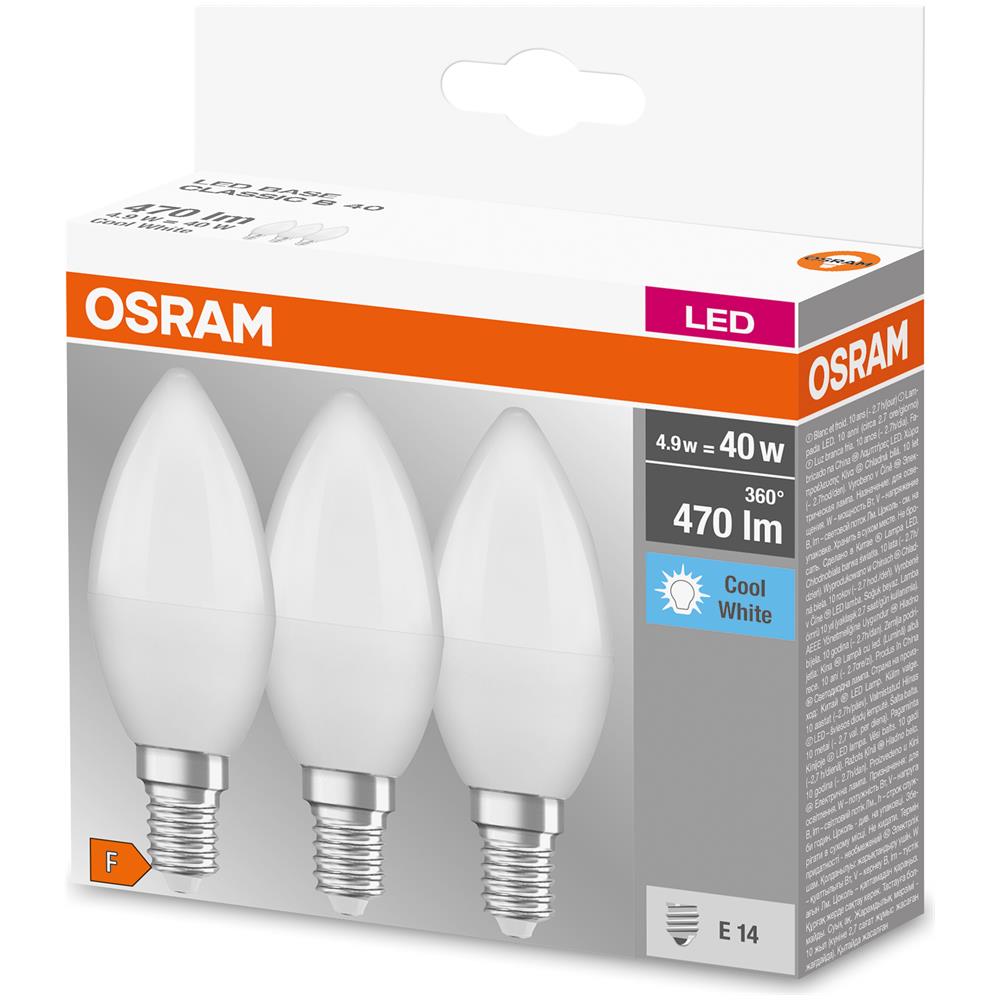 Lampada Led | Attacco: E14 | Cool White | 4000 K | 5,50 W | Sostituzione Per 40 W Incandescent Bulb | Opaco | Led Base Classic B - Foto 2
