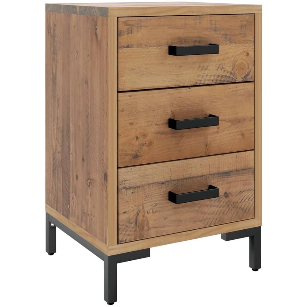 Comodini 2 Pz 36x30x54 Cm In Legno Massello Di Pino - Foto 3