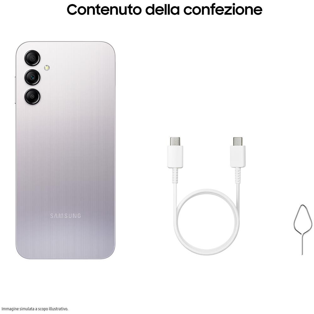 Galaxy A14 4G 64GB 4GB Ram Dual Sim Display 6.6" Slot Nano SD Fotocamera 50 Mpx Android Colore  Argento Italia - Foto 12