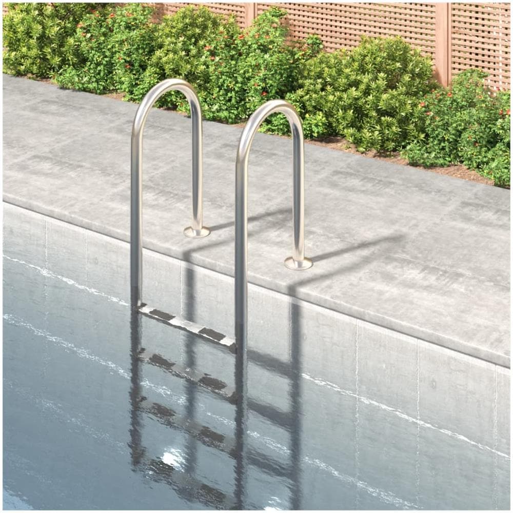 Scala Per Piscina 54x38x184,5 Cm Acciaio Inox 304 - Foto 1