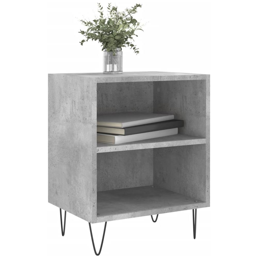 Comodini 2 Pz Grigio Cemento 40x30x50 Cm In Legno Multistrato - Foto 2