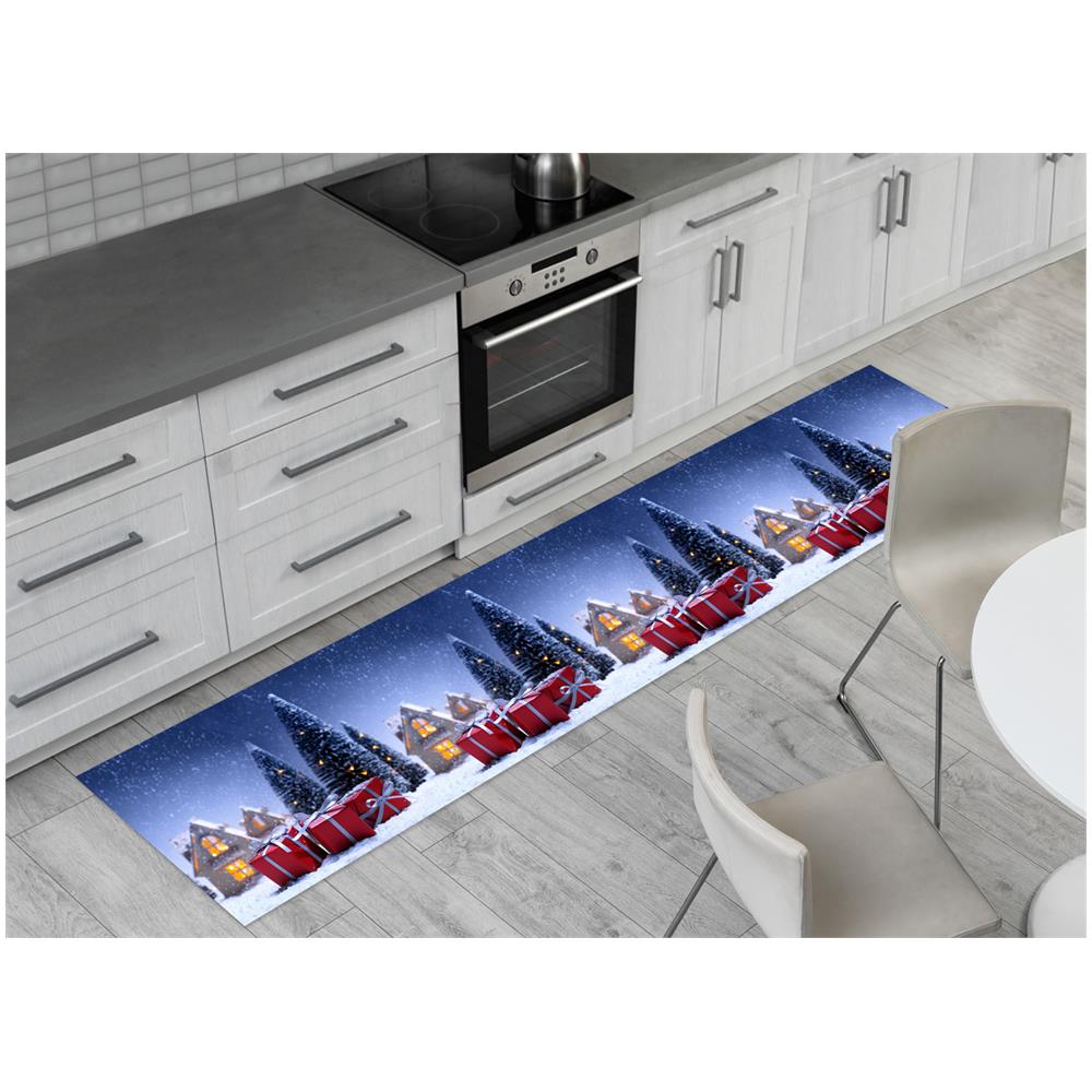Tappeto Passatoia Cucina Antiscivolo Sottolavello Digitale Natale House Gift 52x140 House Gift - Foto 1