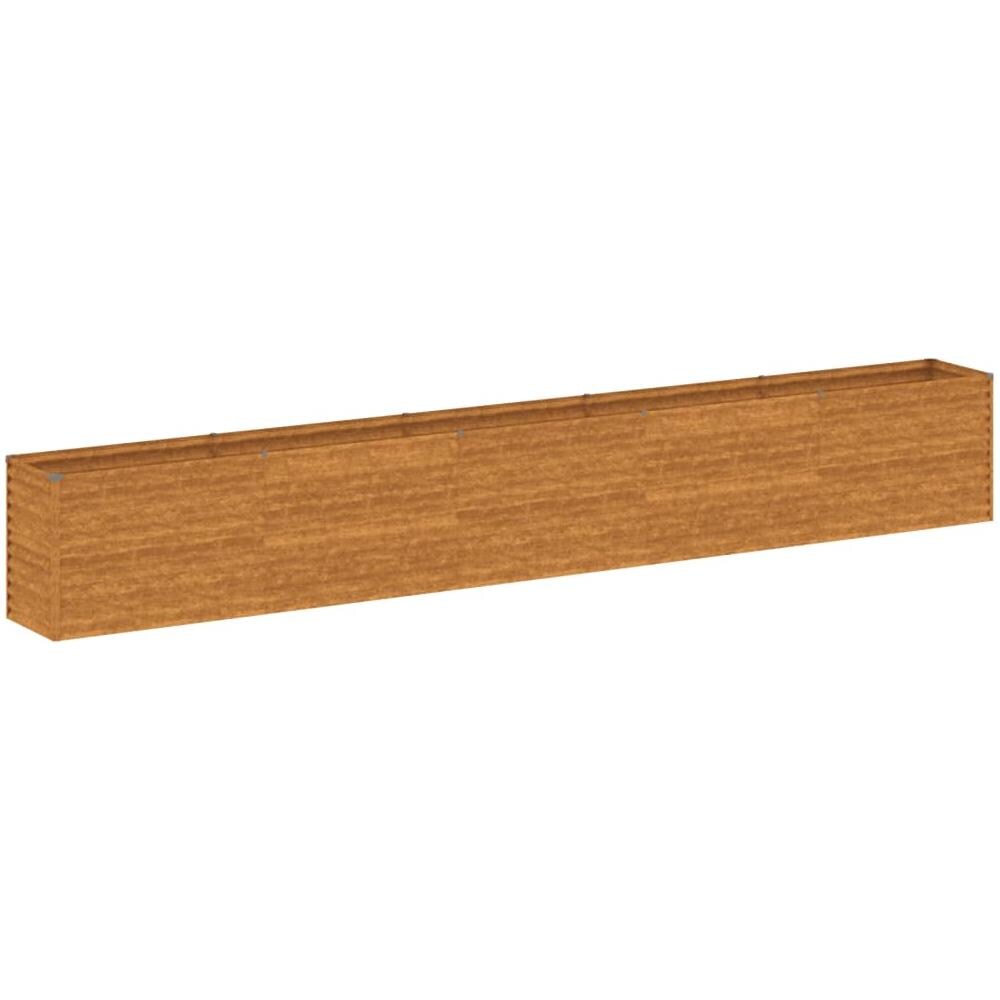 Fioriera Rialzata Da Giardino 482x50x69 Cm In Acciaio Corten - Foto 2