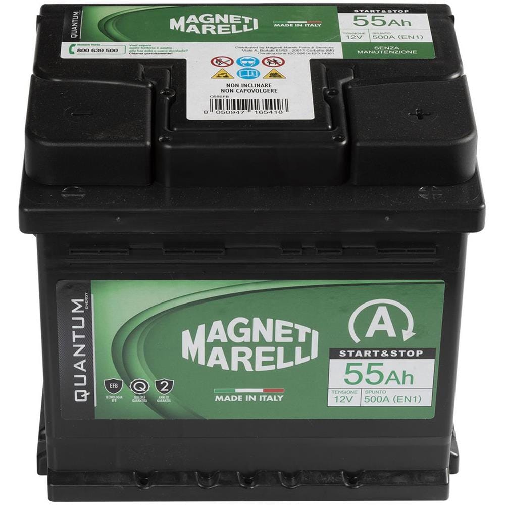 Magneti Marelli Batteria Per Auto Start&stop 55ah 12v 500a En1 Per Cassetta L01 - Foto 2