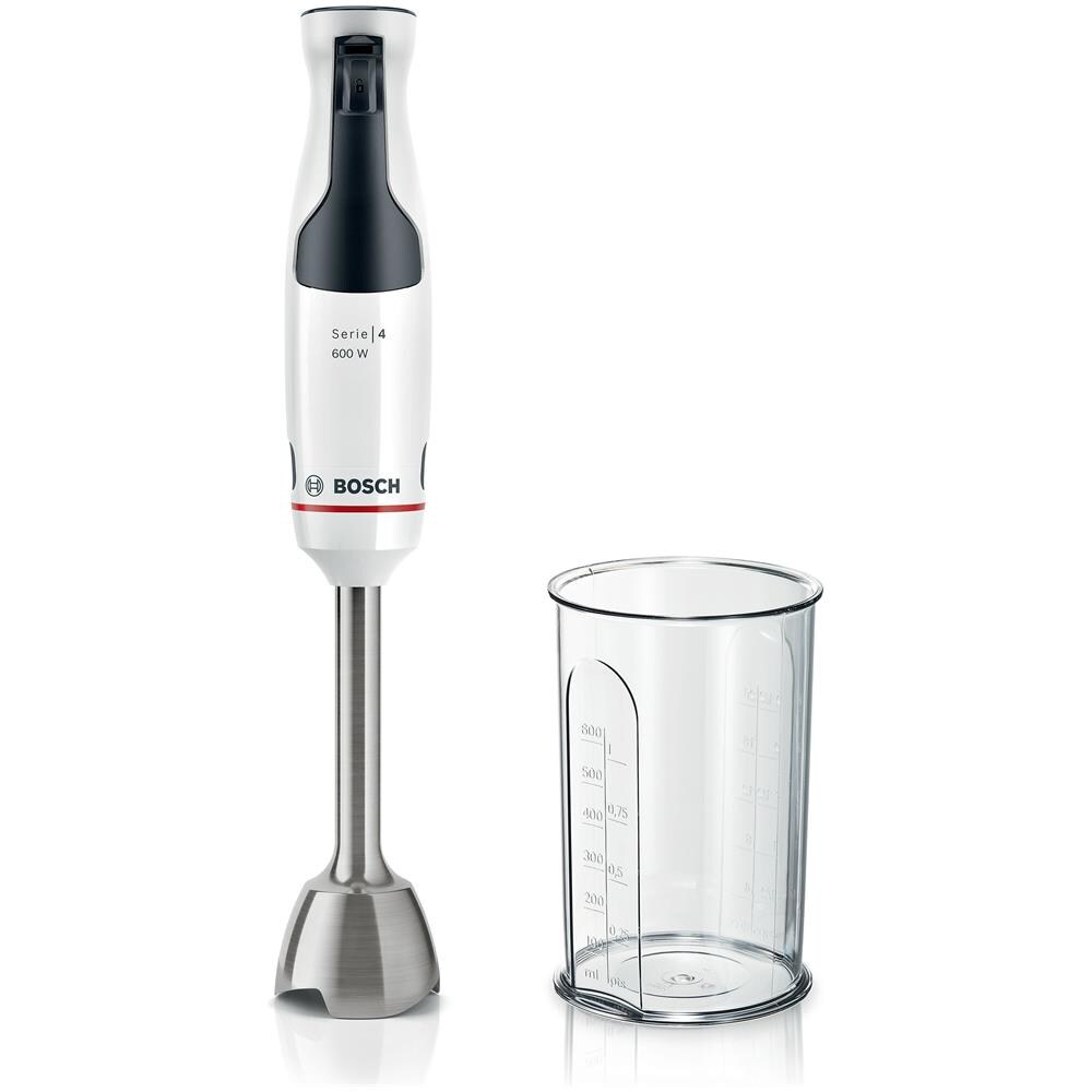Serie 4 MSM4W210 frullatore 0,6 L Frullatore ad immersione 600 W Nero, Bianco - Foto 1