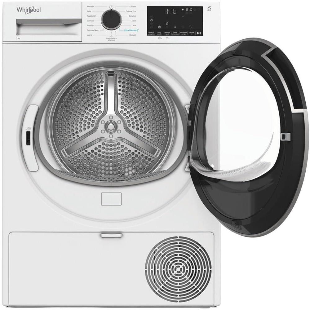 C WD R47M WBS IT, Capacità 7kg, classe C, colore White, Display digitale XL, porta nera, Slim | Profondità mobile: 46 cm, Wi-Fi - Foto 7