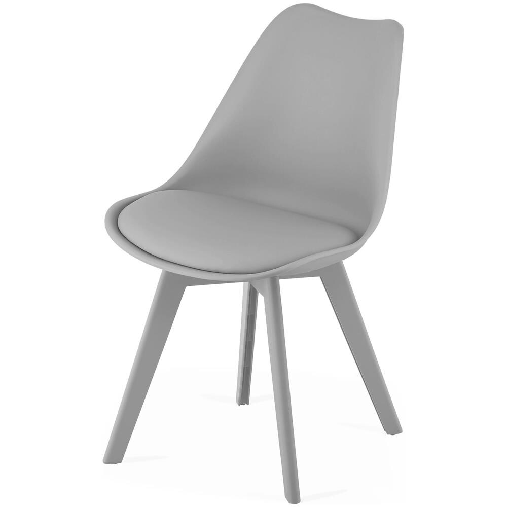 Sedia RIXK - Design ergonomico grigio per soggiorno x3 - Foto 7