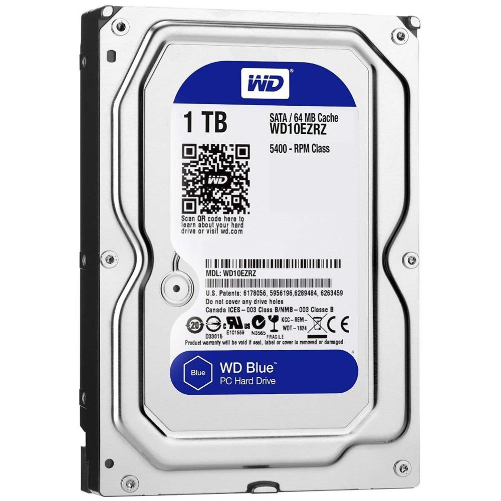 Hard Disk Interno WD Blue 1 TB 3.5" Interfaccia Sata III 6 Gb / s 5400 RPM Buffer 64 MB - Foto 2