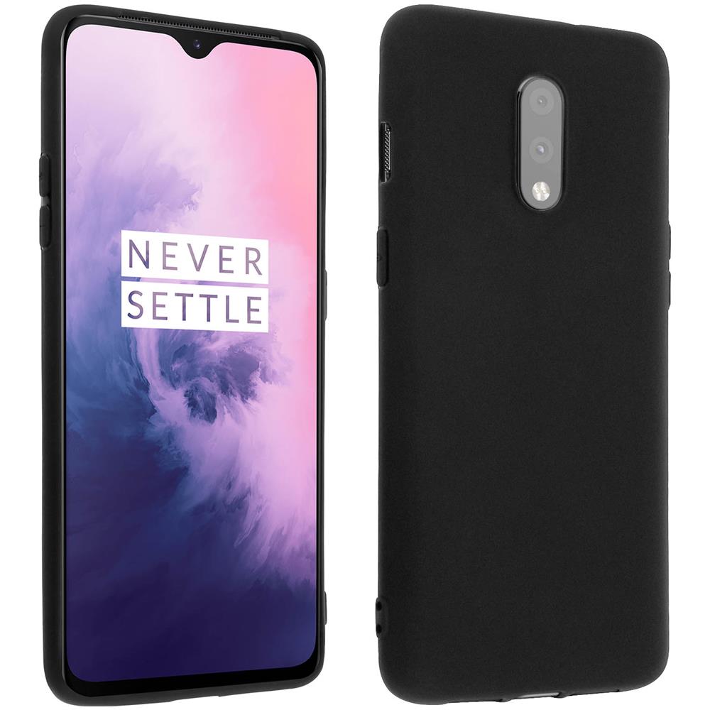 Cover Oneplus 7 Protezione Silicone Gel Morbido Antishock Nero - Foto 1