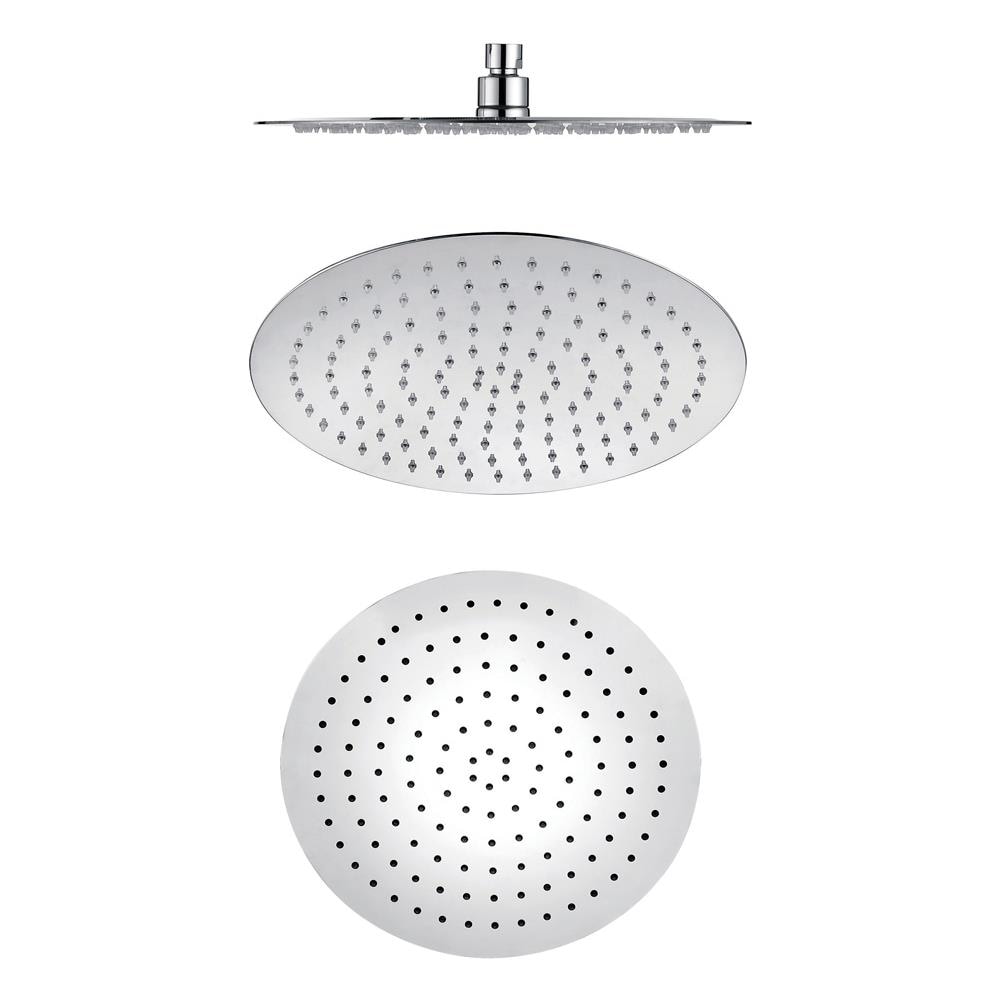 Soffione Doccia Tondo Acciaio Inox 2 Mm Spessore Effetto Pioggia Varie Misure Bagno *** Misure : Diam. 300x2 Mm 131 Ugelli - Foto 1