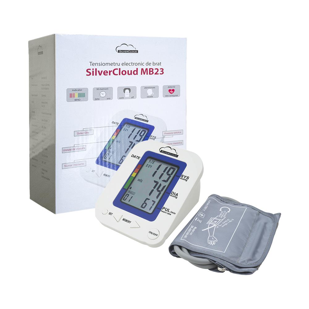 Tensiometro Elettronico Mb23 Con Schermo Lcd, Avviso Vocale, Display Della Frequenza Cardiaca, 22-36 Cm - Foto 1