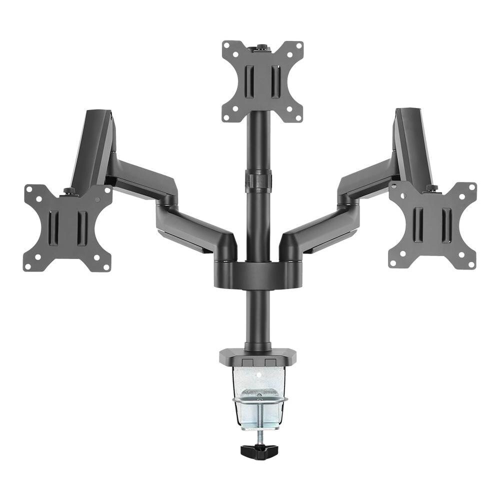 Office, Scrivania Tripla, Molla A Gas, 17""-27"", 1,5-8kg, 75x75-100x100 - Foto 2