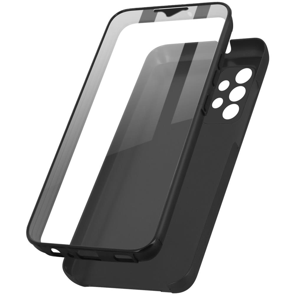 Cover Samsung Galaxy A32 Retro Rigido E Fronte Flessibile - Nera - Foto 1