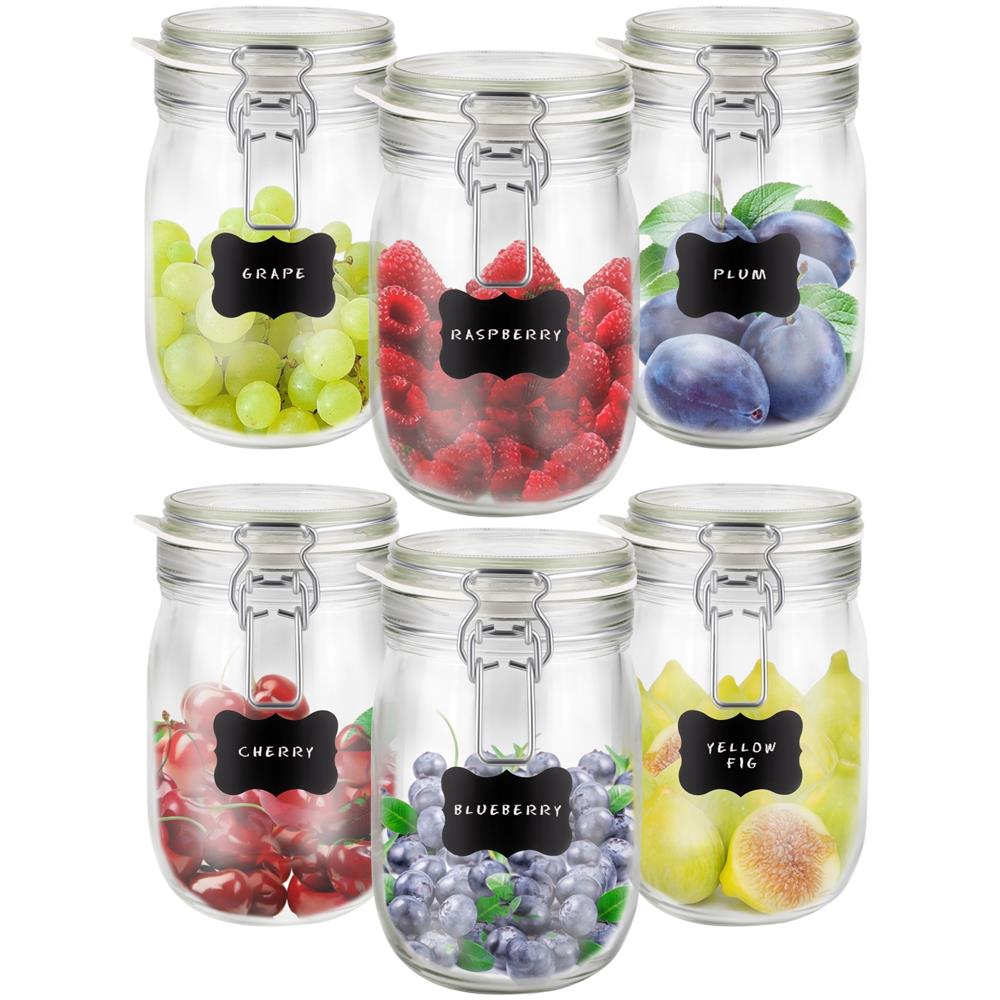 BELLE VOUS 10 Barattoli In Vetro - Contenitori Con Coperchio Ermetico