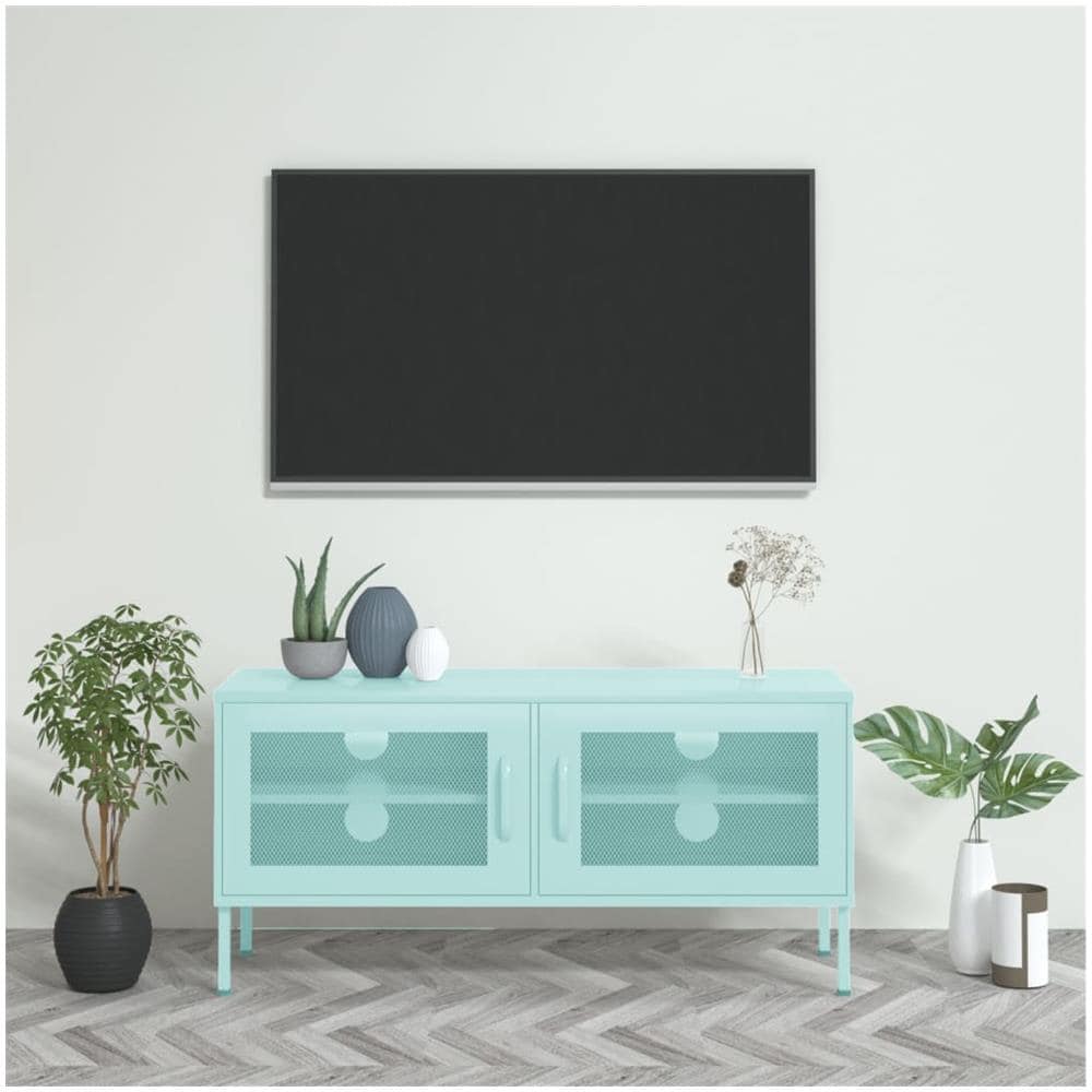 Mobile Tv Menta 105x35x50 Cm In Acciaio - Foto 1