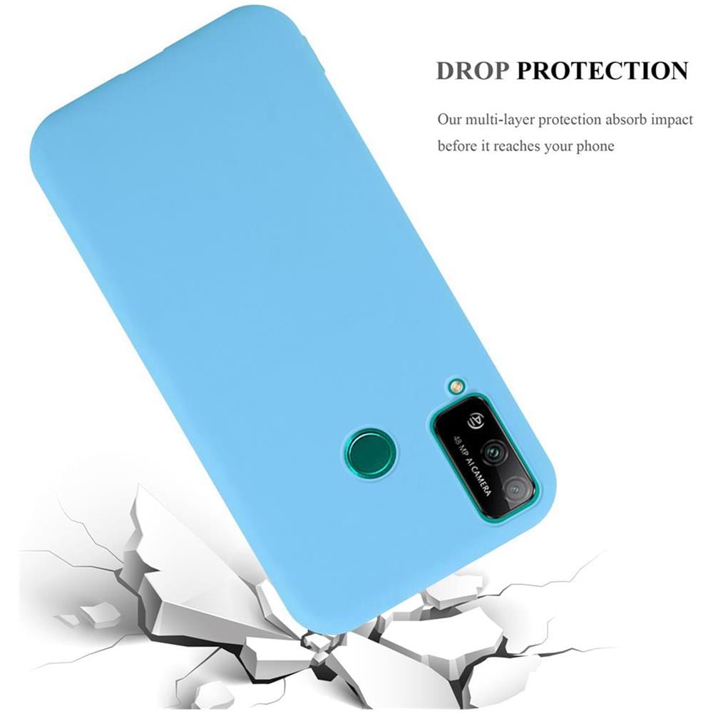 Custodia Compatibile Con Honor Play 4t In Candy Blu - Coperchio Protettivo In Silicone Tpu Flessibile - Foto 8