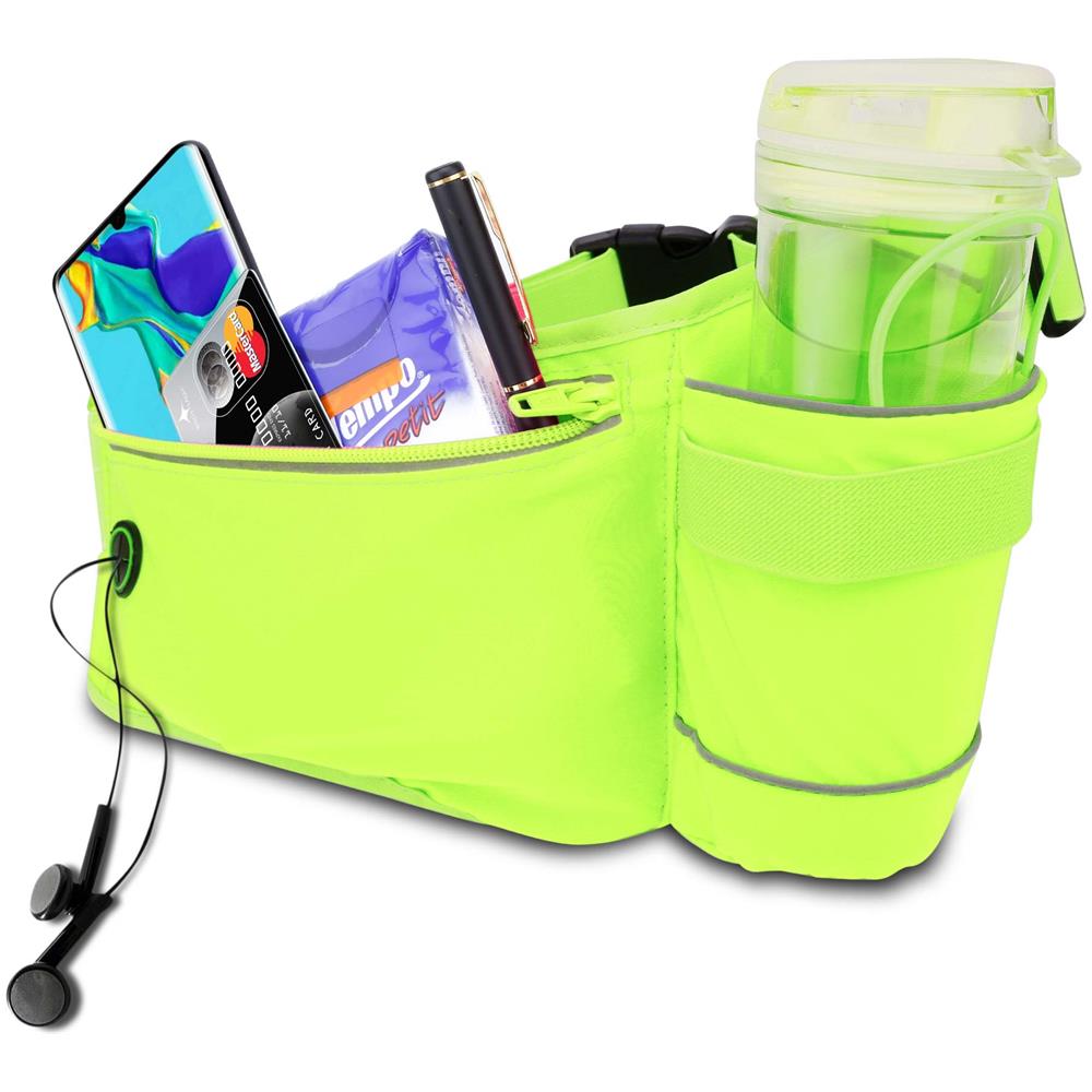 Marsupio Per Telefoni Cellulari In Verde Bambù - Borsa A Marsupio Di Lunghezza Regolabile Tasca Per Cellulare Con Zip - Foto 1