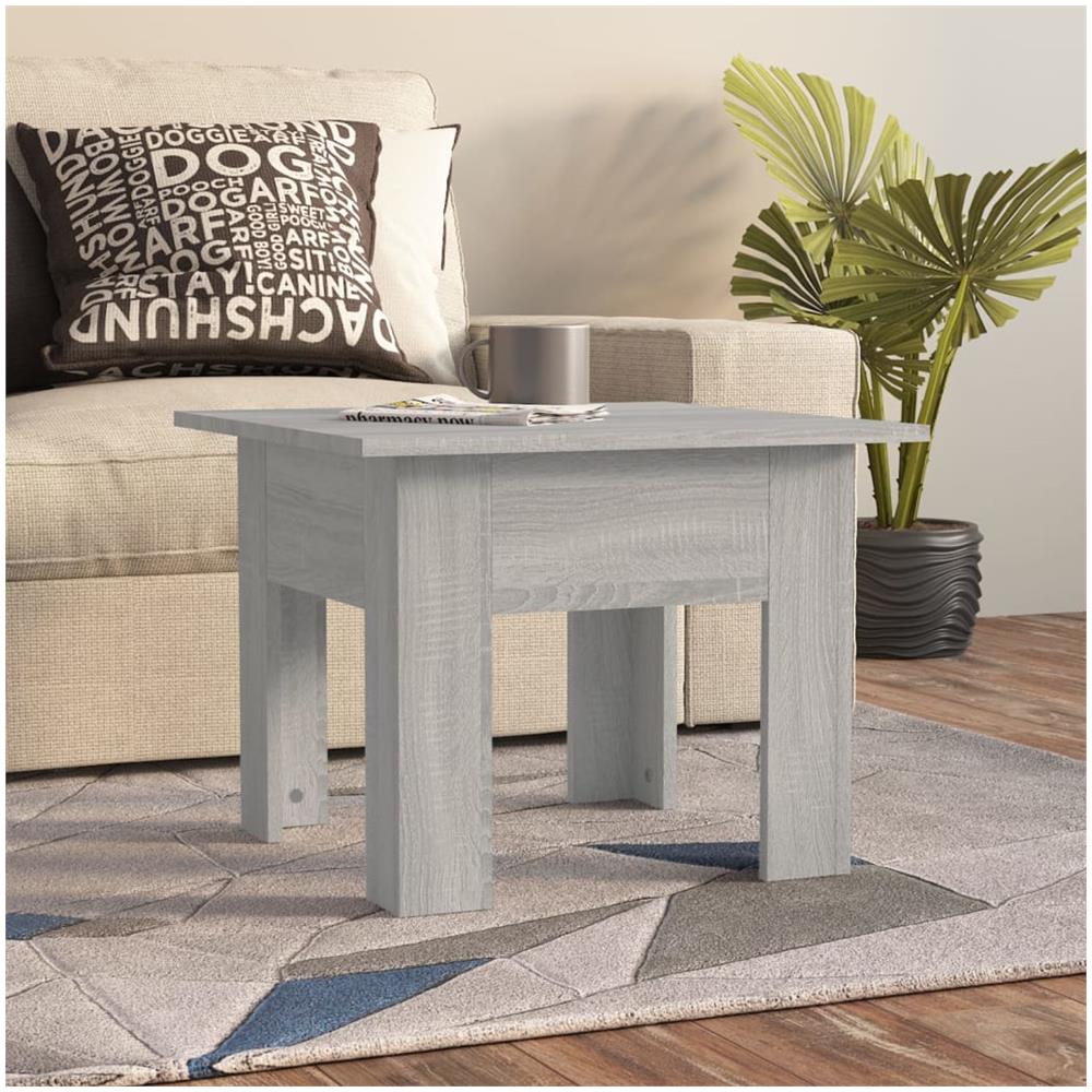 Tavolino da Salotto Grigio Sonoma 55x55x42 cm in Truciolato - Foto 1