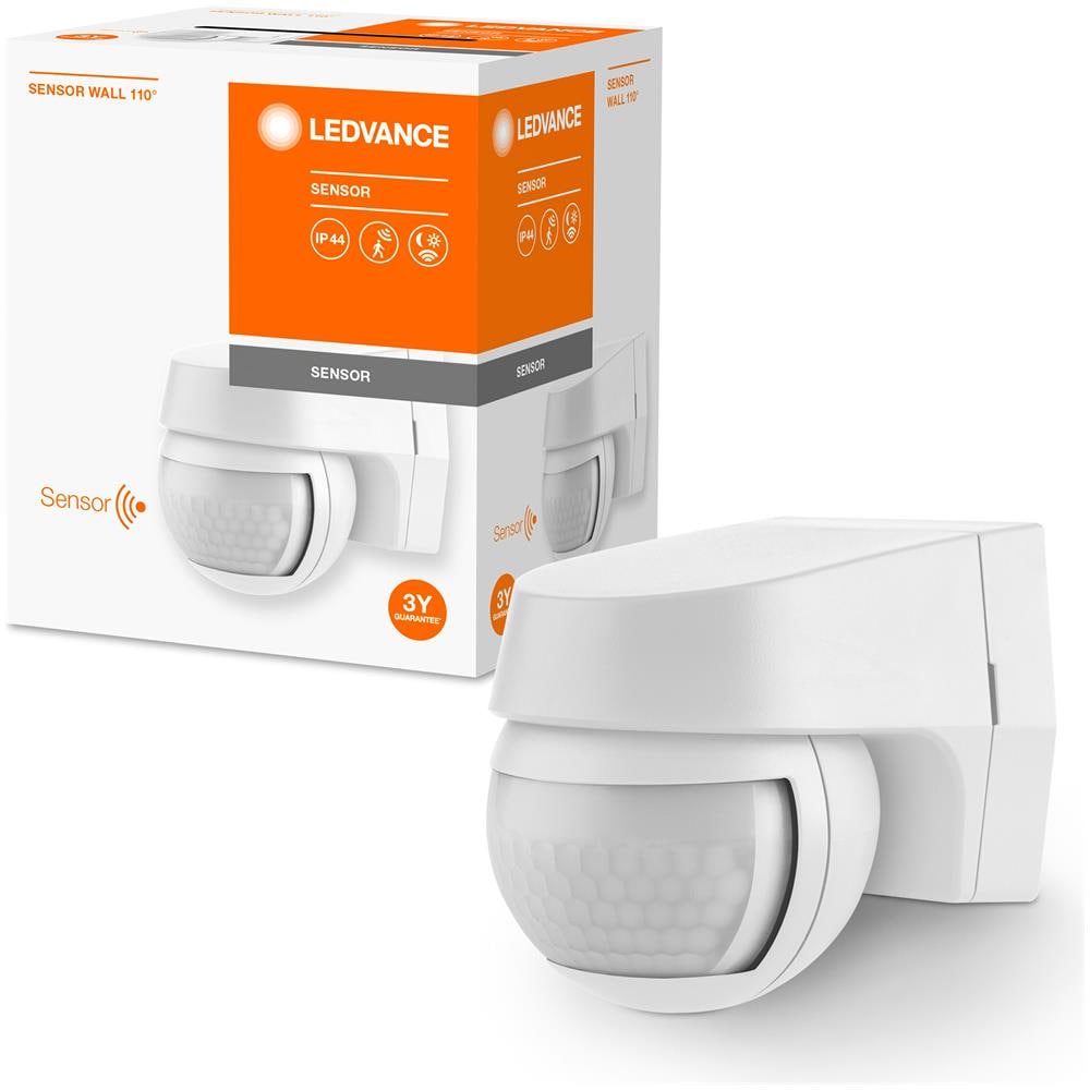 Sensore Di Ledvance Per Montaggio A Parete, Raggio Di Rilevamento Di 110 Gradi, Classe Di Protezione Ip44, Bianco, Muro Del Sensore - Foto 2