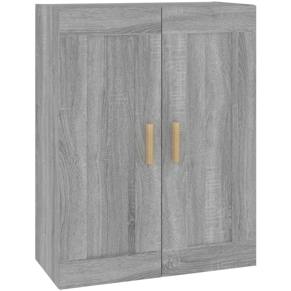 Mobile A Parete Grigio Sonoma 69,5x32,5x90 Cm Legno Multistrato - Foto 2