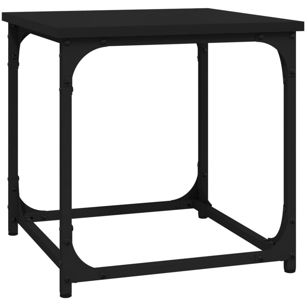 Tavolino Nero 40x40x40 Cm In Legno Multistrato - Foto 2