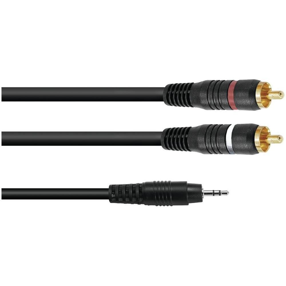 Cavo adattatore 3,5 jack / 2xrca 1m bk - Foto 1