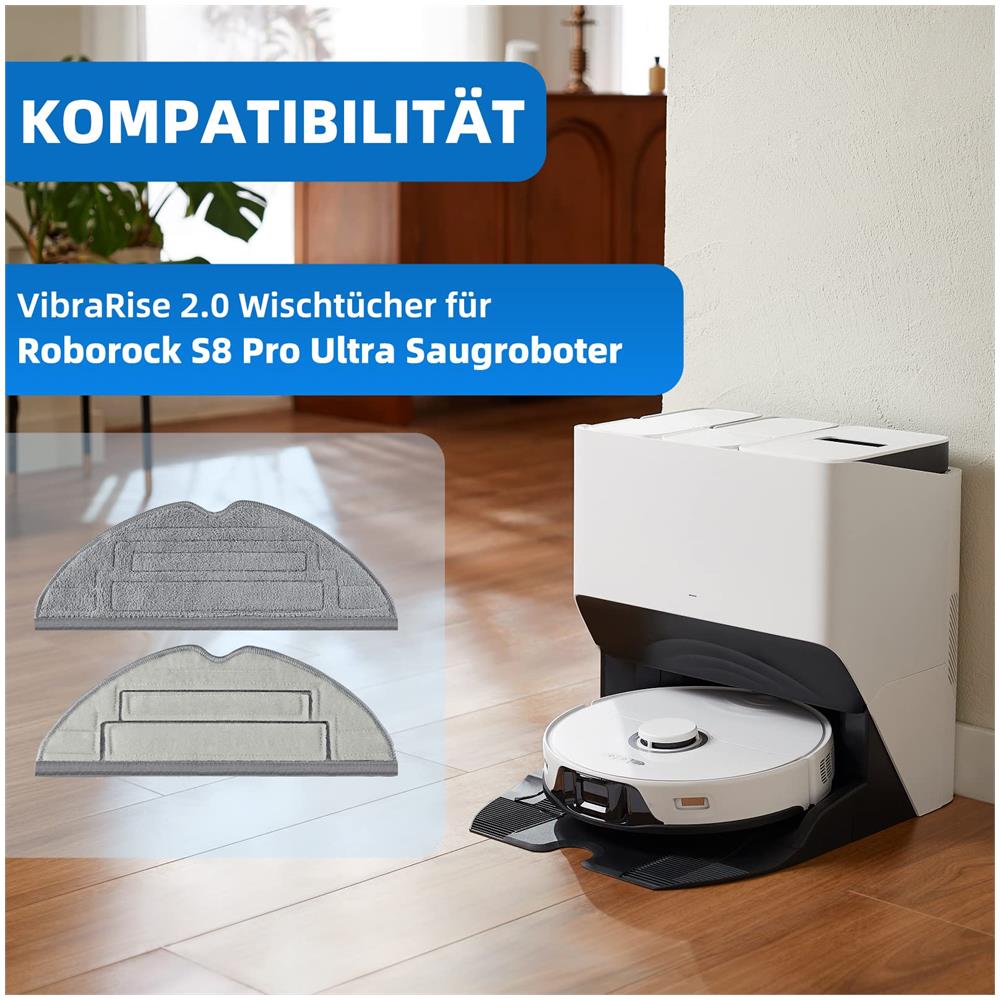 Panni Lavapavimenti Per Xiaomi Roborock S8/s8+ Confezione Da 6 - Foto 2