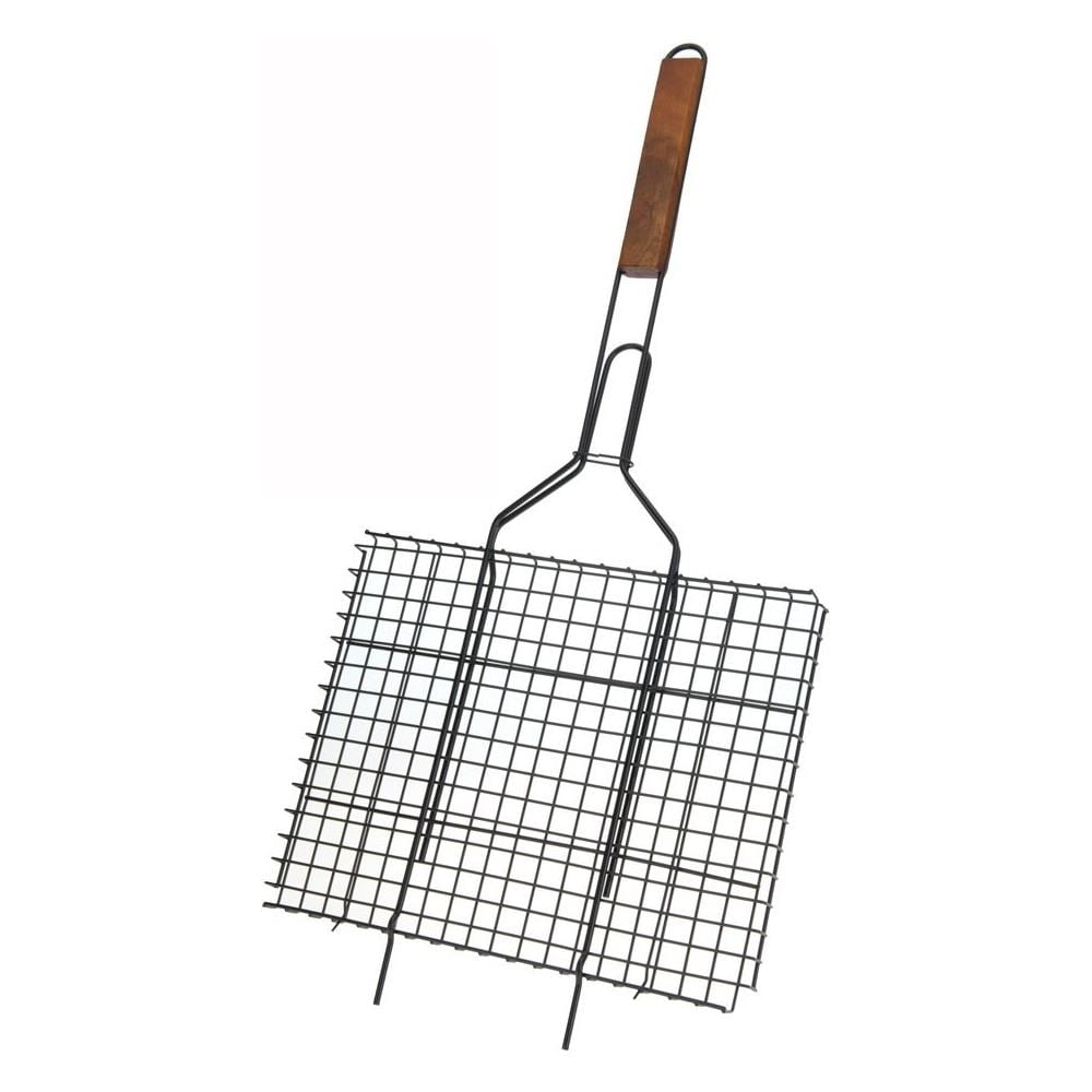 Griglia Per Barbecue Con Manico Legno Non Stik Professional Equipmen Bbq - Foto 1