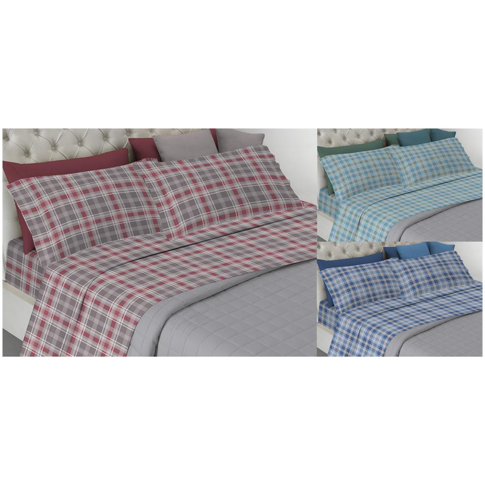 Completo Lenzuola Letto Pensieri Delicati 100% Cotone Disegno Ben Singolo Tortora - Foto 2
