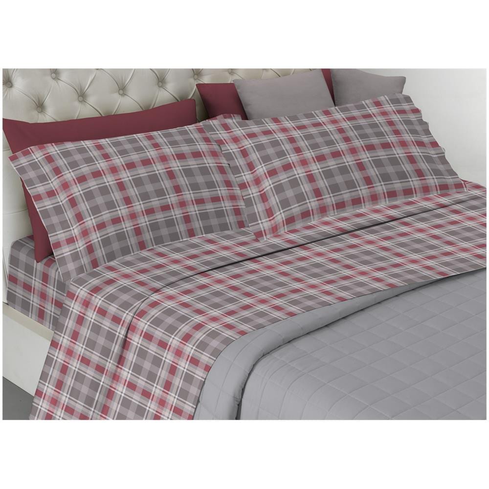Completo Lenzuola Letto Pensieri Delicati 100% Cotone Disegno Ben Singolo Tortora - Foto 1