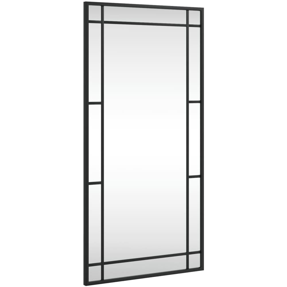 Specchio Da Parete Nero 40x80 Cm Rettangolare In Ferro - Foto 2