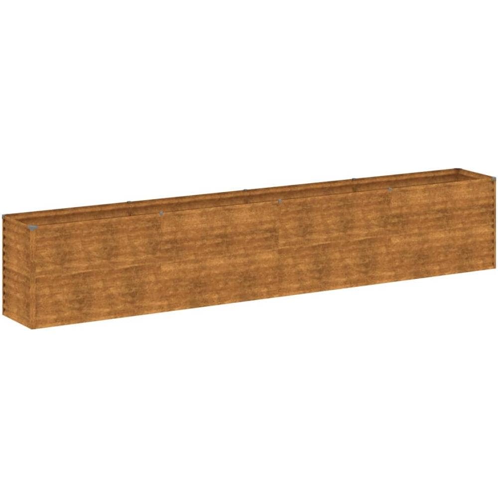 Fioriera Rialzata Da Giardino 385x50x69 Cm In Acciaio Corten - Foto 2