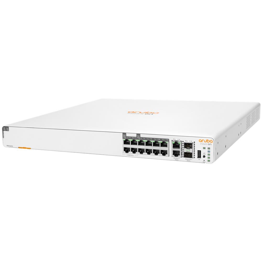 Aruba Instant On 1960 8p 1G Class 4 4p SR1G / 2.5G Class 6 PoE 2p 10GBASE-T 2p SFP+ 480W Gestito Gigabit Ethernet (10/100/1000) Supporto Power over Ethernet (PoE) 1U - Foto 2