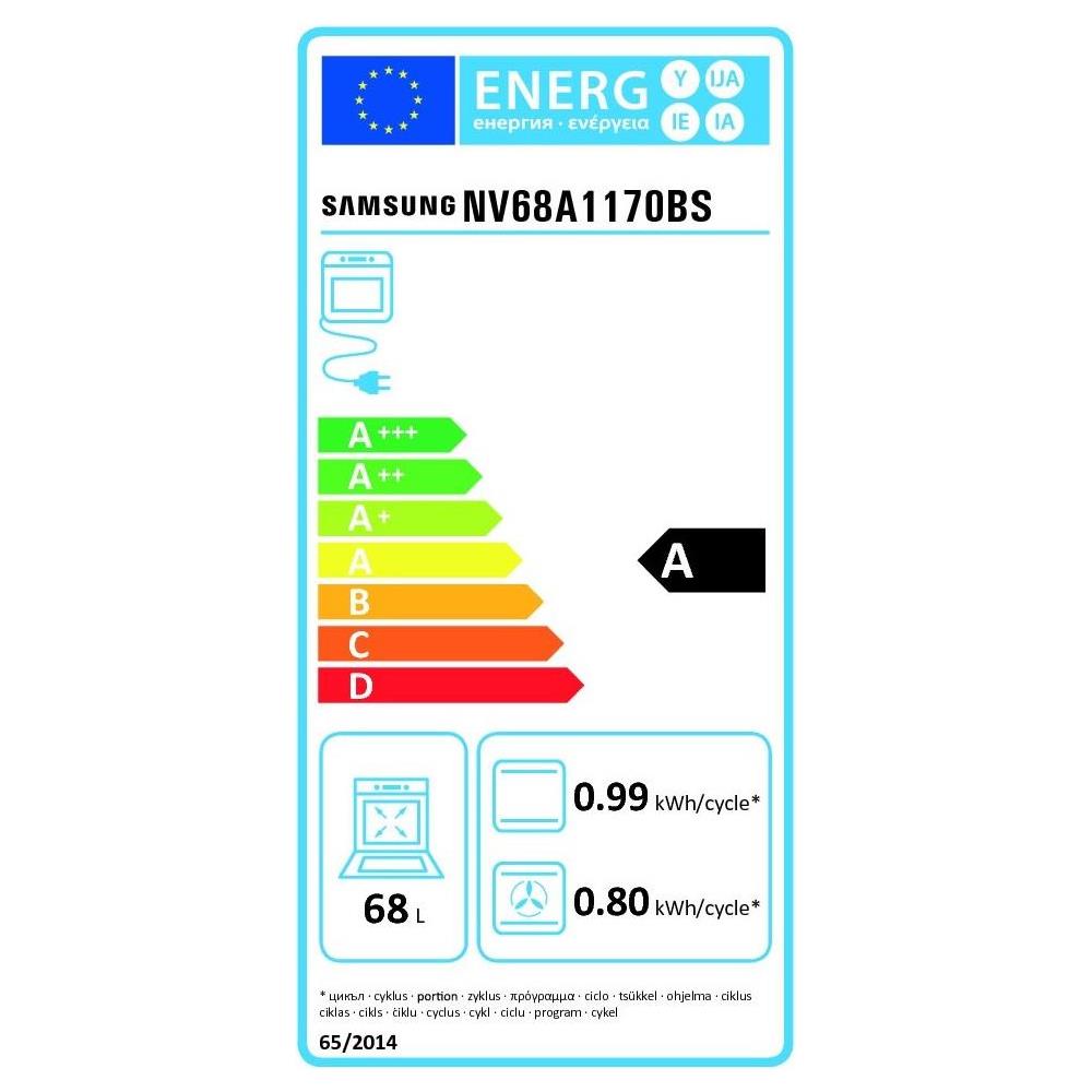 Forno Elettrico da Incasso NV68A1170BS Capacità 68 L Multifunzione Potenza 1800 W Colore Nero. Acciaio inox - Foto 2