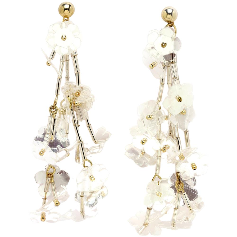 Orecchini a Candeliere Fioriti - Foto 1