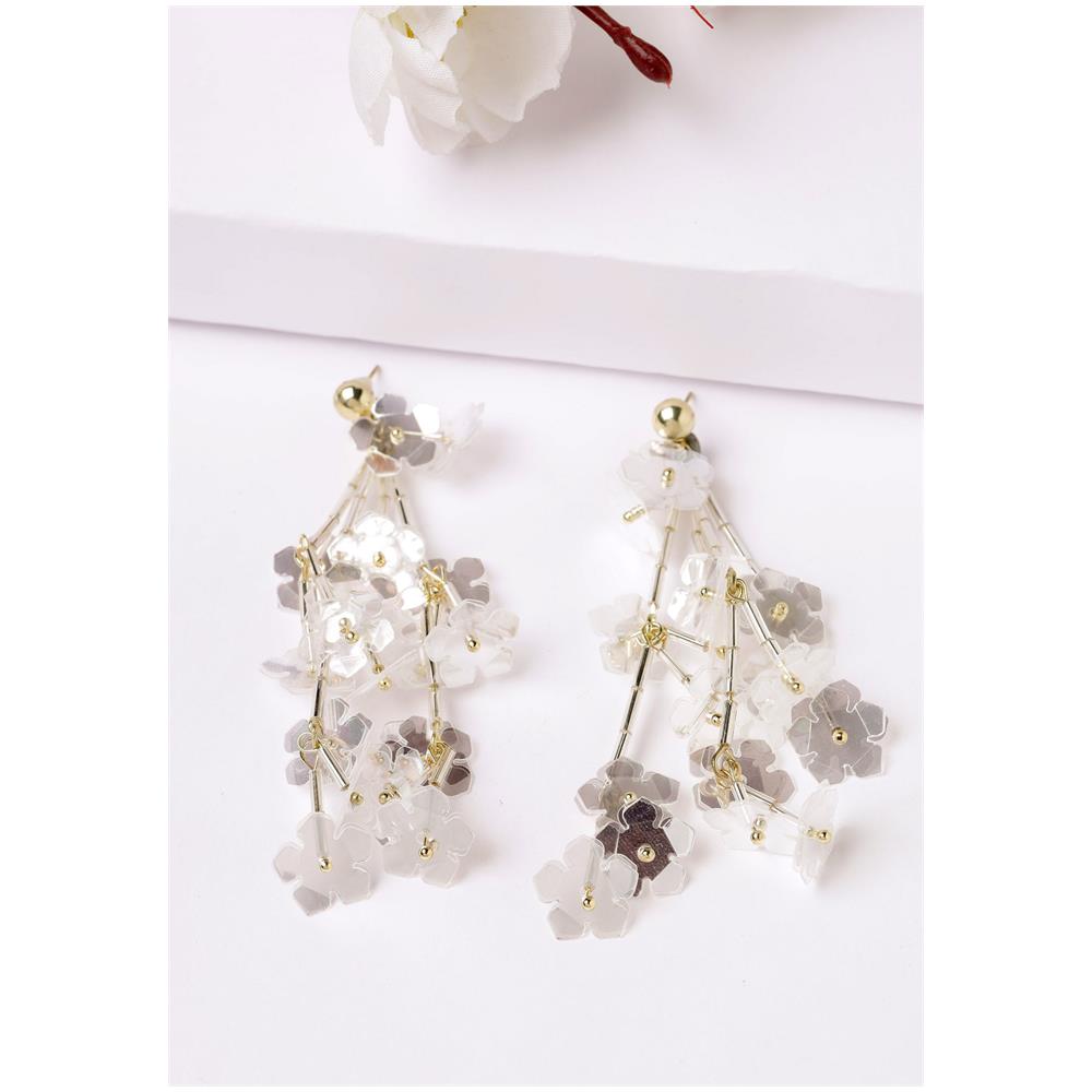 Orecchini a Candeliere Fioriti - Foto 2