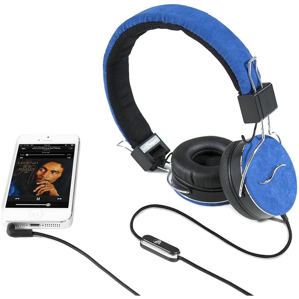 Cuffie Hi-Deejay On-Ear con Control Talk Colore Blu e Nero - Foto 1
