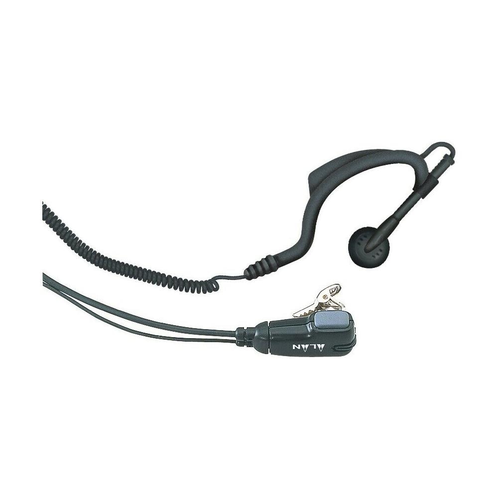 MA21-LK Microfono con Auricolare Regolabile e PTT Colore Nero / Grigio - Foto 2
