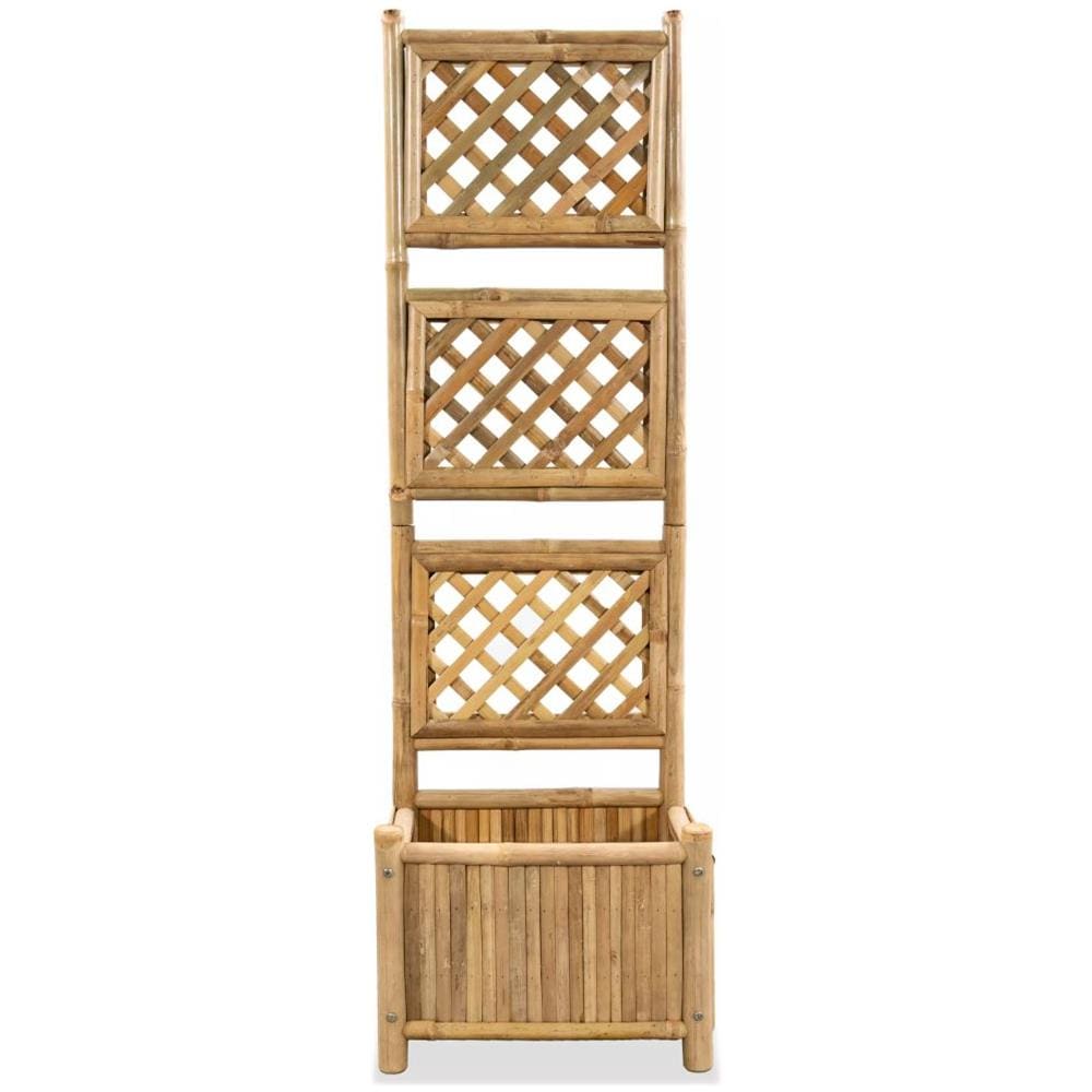 Letto Rialzato da Giardino con Graticcio in Bambù 40 cm - Foto 2