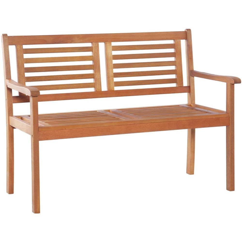 Panchina da Giardino 2 Posti 120 cm Legno Massello di Eucalipto - Foto 1