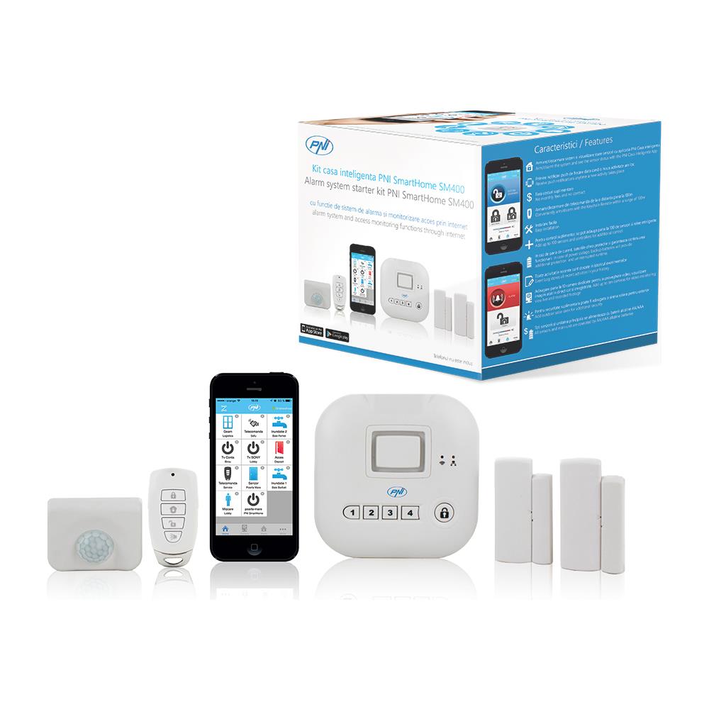 Sistema Di Allarme Smarthome Sm400 Con Funzione Di Sistema Di Allarme E Monitoraggio Dell'accesso Tramite Internet - Foto 1