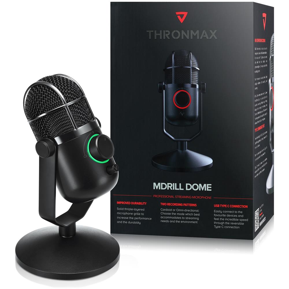 Modello Di Microfono Mdrill Dome Plus 96 Khz Dual Mode, Nero - Foto 2