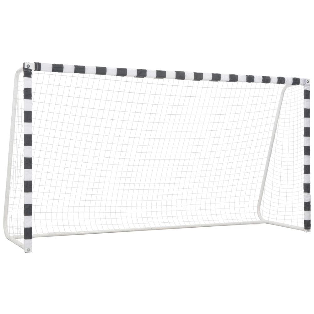 Porta Da Calcio 300x160x90 Cm In Metallo Bianco E Nero - Foto 1