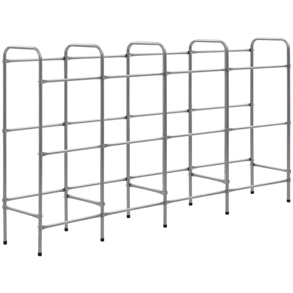 Supporto Con Ripiani Per 12 Casse Argento 190x33x116 Cm Acciaio - Foto 2